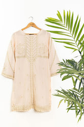 DC-0357 PEACH EMBROIDERED KURTA